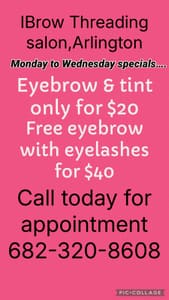Eyebrow Tattoo result by iBrow Threading Salon in Arlington, TX