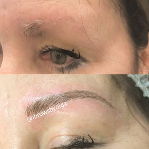 Eyebrow Tattoo result by IBROWS by Olga/ Bonita Aesthetics and Wellness in Alpharetta, GA