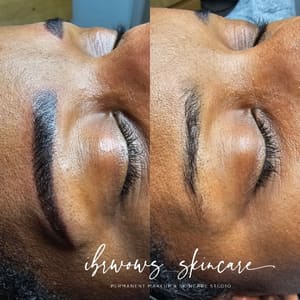 Eyebrow Tattoo result by Ibrwows skincare studio Alpharetta in Alpharetta, GA