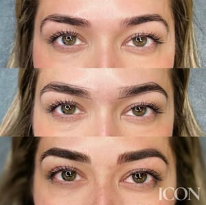 Eyebrow Tattoo result by ICON Beauty Studio & Academy in Springfield, MO