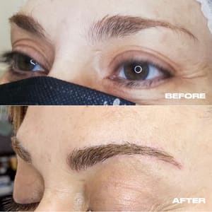 Eyebrow Tattoo result by Iconique - European Permanent Makeup Studio in Woodland Hills, CA