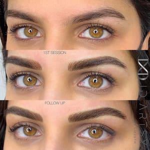 Eyebrow Tattoo result by ID Artsy in Reston, VA
