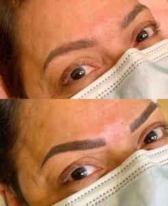 Eyebrow Tattoo result by Ideal Aesthetics in Fort Lauderdale, FL