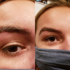 Eyebrow Tattoo result by Ideal Beauty, Inc. in Warrenville, IL