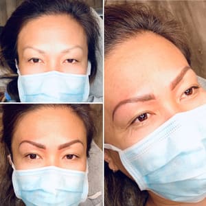 Eyebrow Tattoo result by Ideal Skin Lexington. Permanent Makeup & DMK Skin Revision Studio. Permanent makeup training in Lexington, KY
