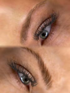 Eyebrow Tattoo result by Identité Cosmetics & Skincare Studio in Oklahoma City, OK