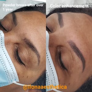 Eyebrow Tattoo result by Ilona Aesthetica in West Palm Beach, FL