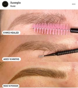 Eyebrow Tattoo result by Iluxe Beauty in San Rafael, CA