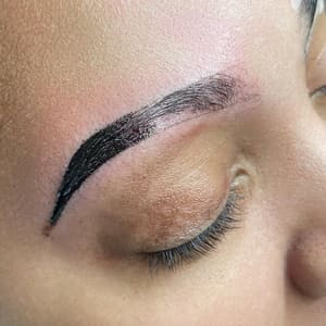 Eyebrow Tattoo result by iMink Lash and Brow Academy LLC. in Owings Mills, MD