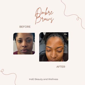 Eyebrow Tattoo result by Indij beauty and wellness in Lanham, MD