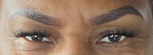Eyebrow Tattoo result by Infinite Beauty Studio in Winston Salem, NC
