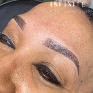 Eyebrow Tattoo result by Infinite Cosmetic Tattoo Studio in El Paso, TX