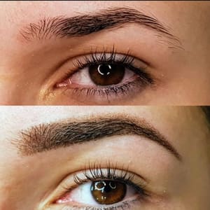 Eyebrow Tattoo result by Infinity Makeup Permanent Eyeliner Clinic in Sugar Land, TX
