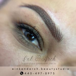 Eyebrow Tattoo result by Ink and Arch Beauty Studio LLC in Willoughby, OH