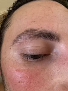 Eyebrow Tattoo result by Ink and Glow Beauty Microblading in Carlsbad, CA