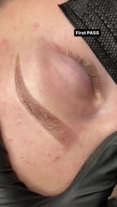 Eyebrow Tattoo result by Ink Beauty LLC in Woodbury, MN