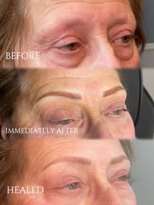 Eyebrow Tattoo result by Ink & Beauty Studio in St Johns, MI
