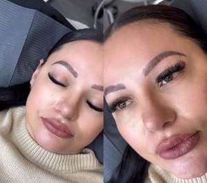 Eyebrow Tattoo result by Ink by Eden ombré powder brows in Las Vegas, NV