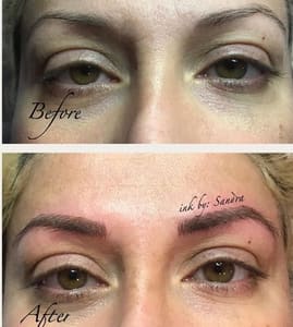 Eyebrow Tattoo result by Ink By Sandra in Troy, MI