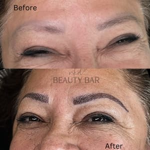 Eyebrow Tattoo result by Ink'd Beauty Bar in Visalia, CA