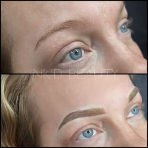 Eyebrow Tattoo result by Ink'd Beauty LLC in Augusta, ME