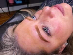 Eyebrow Tattoo result by INK'd PMU Studio, LLC in Leicester, MA