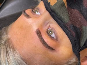 Eyebrow Tattoo result by INK'd PMU Studio, LLC in Leicester, MA
