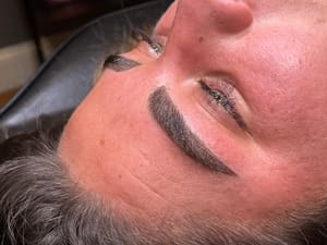 Eyebrow Tattoo result by INK'd PMU Studio, LLC in Leicester, MA