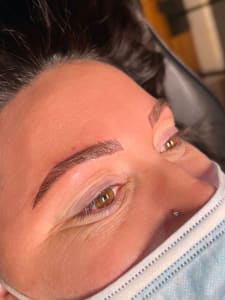 Eyebrow Tattoo result by INK'd PMU Studio, LLC in Leicester, MA