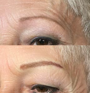 Eyebrow Tattoo result by Ink & Gold Studio LLC in Wheat Ridge, CO