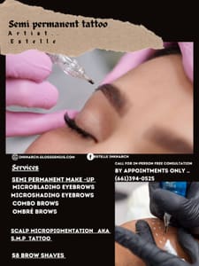 Eyebrow Tattoo result by Ink N arch in Bakersfield, CA