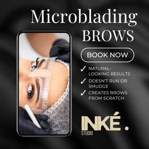 Eyebrow Tattoo result by INKÉ Studio in King Of Prussia, PA
