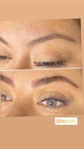Eyebrow Tattoo result by Inka Microblading & Cosmetic Tattoos in Inglewood, CA