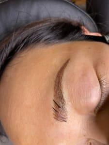 Eyebrow Tattoo result by Inka Microblading & Cosmetic Tattoos in Inglewood, CA