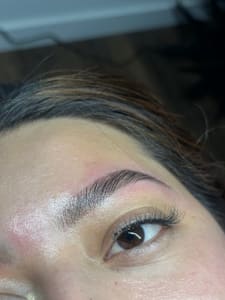 Eyebrow Tattoo result by Inked Beauty by Lesslie in Kearny, NJ