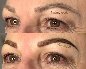 Eyebrow Tattoo result by Inked Beauty By Lupita in Walla Walla, WA