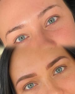 Eyebrow Tattoo result by Inked Glam by Crystal in Little Rock, AR