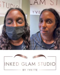 Eyebrow Tattoo result by Inked Glam Studio by YVETTE in Union City, CA