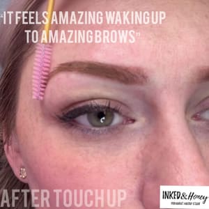 Eyebrow Tattoo result by Inked&Honey Permanent Makeup Studio in San Diego, CA