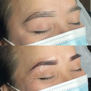 Eyebrow Tattoo result by Inked&Honey Permanent Makeup Studio in San Diego, CA