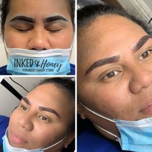 Eyebrow Tattoo result by Inked&Honey Permanent Makeup Studio in San Diego, CA