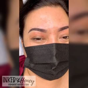 Eyebrow Tattoo result by Inked&Honey Permanent Makeup Studio in San Diego, CA