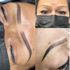 Eyebrow Tattoo result by Inked&Honey Permanent Makeup Studio in San Diego, CA