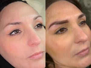 Eyebrow Tattoo result by Inker Belle Cosmetic Tattoo in Brookfield, WI