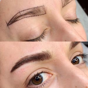 Eyebrow Tattoo result by INKlined Permanent Makeup Studio in Easton, PA