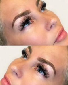 Eyebrow Tattoo result by Inknlashes LLC in Bunnell, FL