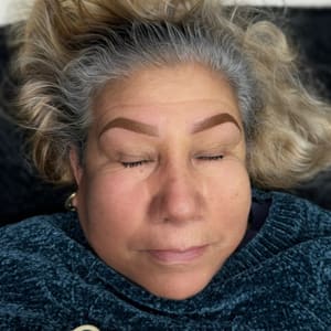 Eyebrow Tattoo result by Inkova Studio in Modesto, CA