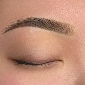 Eyebrow Tattoo result by Inkova Studio in Modesto, CA