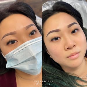 Eyebrow Tattoo result by Inkredible Brows in Anaheim, CA