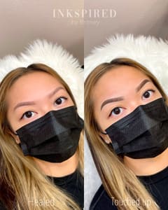 Eyebrow Tattoo result by INKSPIRED Permanent Makeup in Pasadena, CA